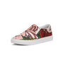 Flowers And Stripes Women's Slip-On Canvas Shoe