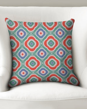 Fortune Flower Throw Pillow Case 18"x18"