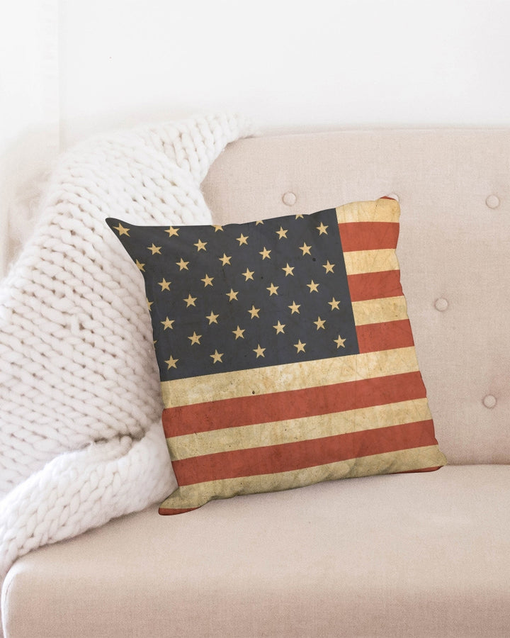 Flag Throw Pillow Case 18"x18"