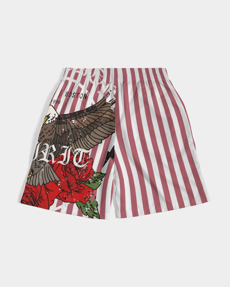 Flowers And Stripes Men's Jogger Shorts