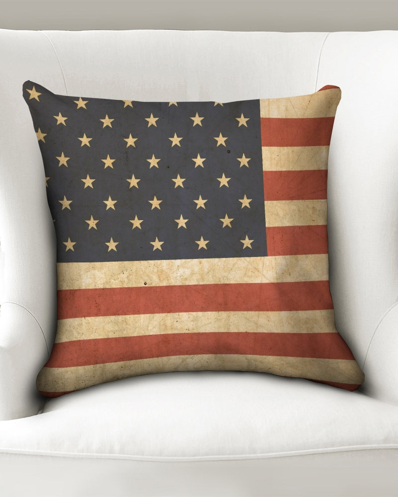 Flag Throw Pillow Case 18"x18"